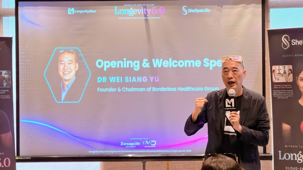 Dr. Wei Siang Yu kenalkan konsep Longevity di Indonesia lewat Longevity Food seperti nasi Padang sehat dan jamu herbal kaya peptida.